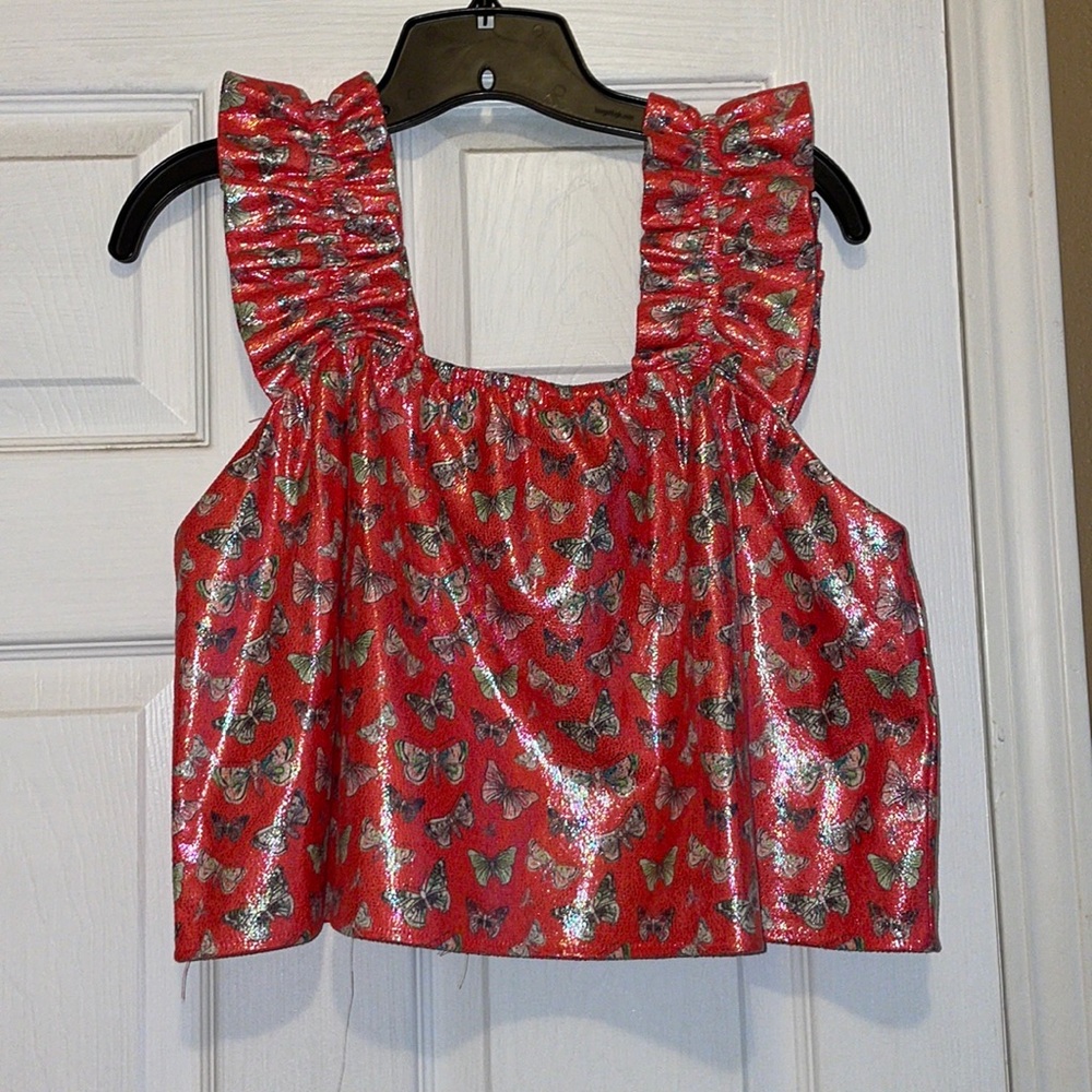 Queen of Sparkles butterfly top